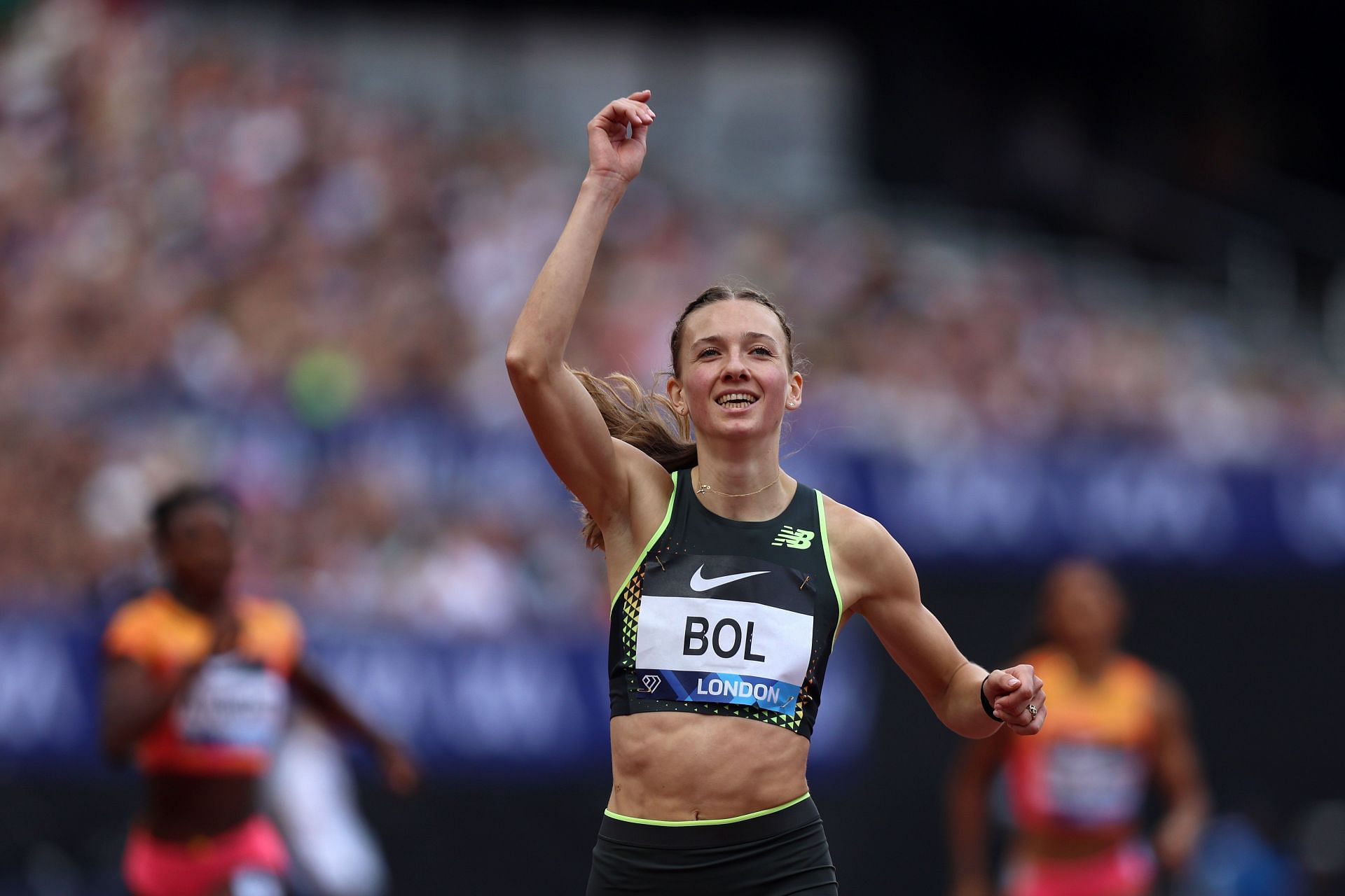 Femke Bol at London Athletics Meet 2024. (Photo by Ben Hoskins/Getty Images)